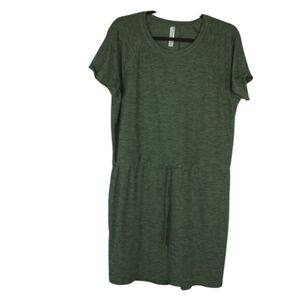 Kyodan Green Gray Athletic Midi Dress Size‎ Large